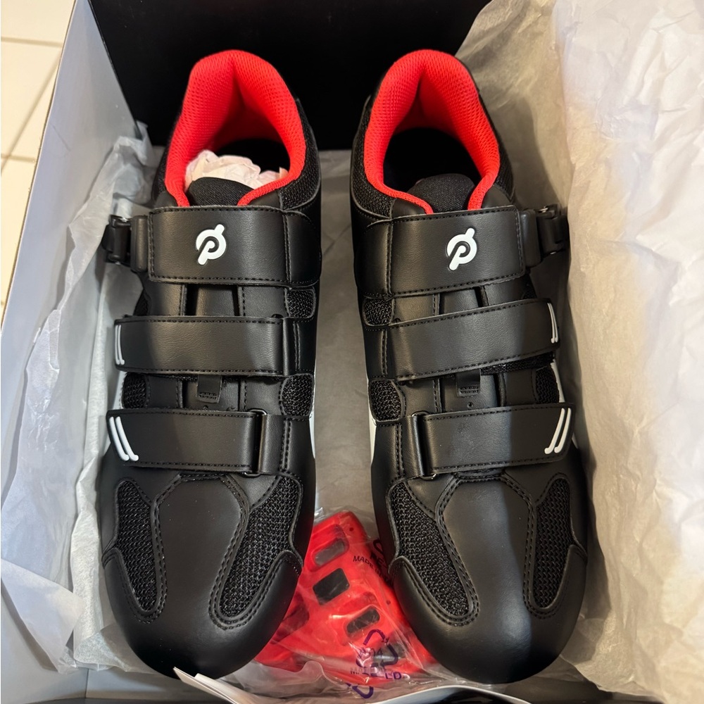 New in box, authentic Peloton Cycling shoes! Men’s 12/European Size 42